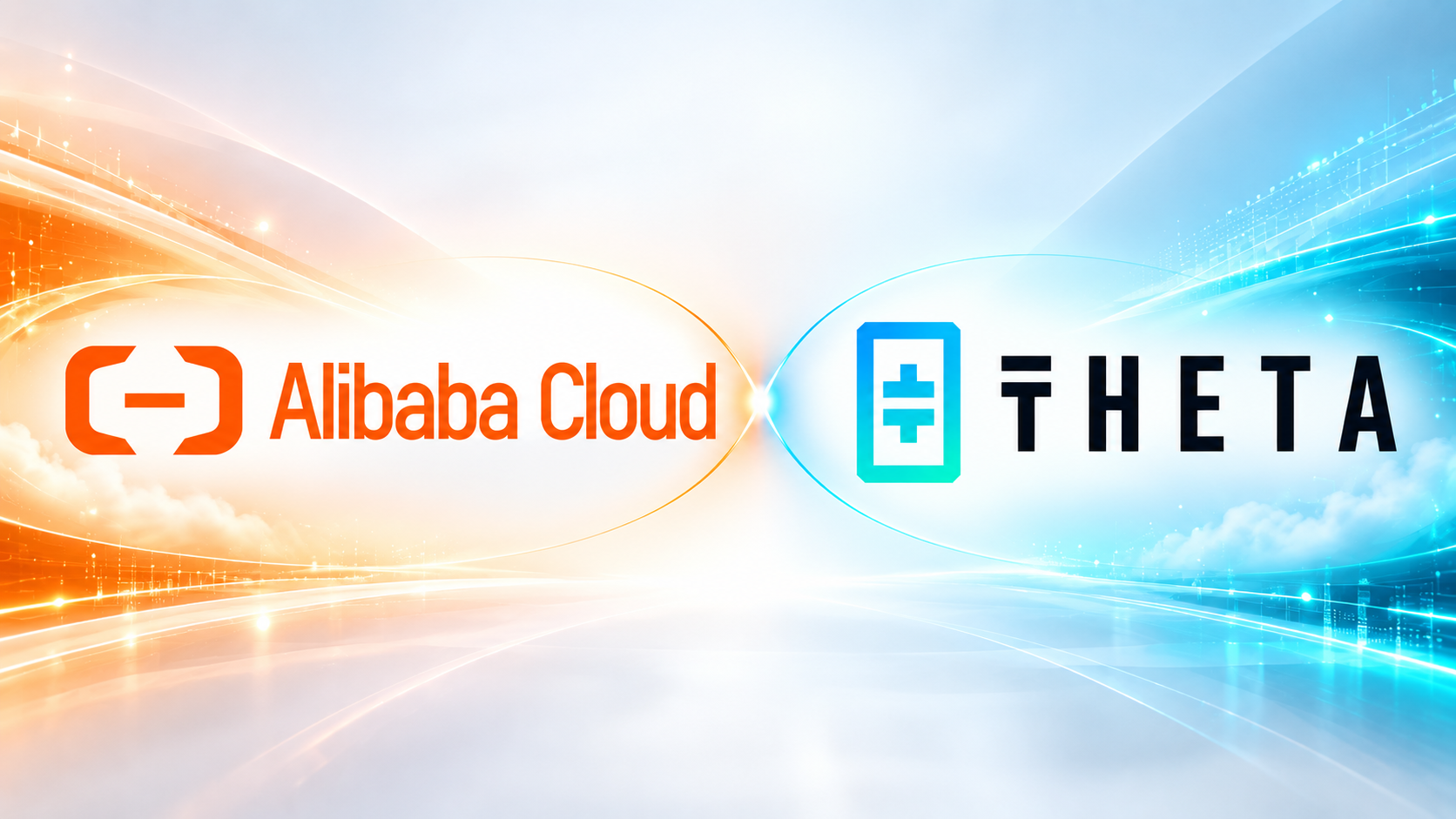 Alibaba Cloud and Theta logos