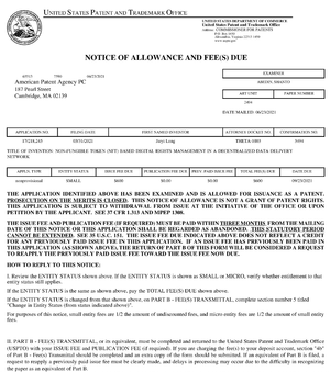 Theta awarded patent application approval for USPTO №17/218,245 (“THETA-1003”) — decentralized DRM…