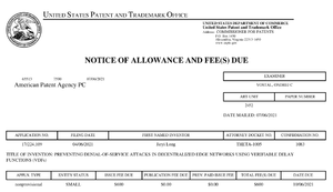 Theta awarded patent application approval for USPTO Number 17/224,109 (“THETA-1005”) — Preventing…