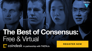 THETA.tv to host CoinDesk’s Consensus: Distributed virtual conference on Monday 5/11