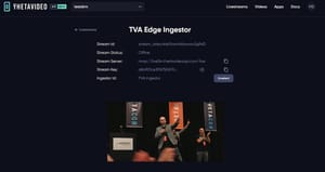 Theta Video API now supporting Edge Livestream ingest service