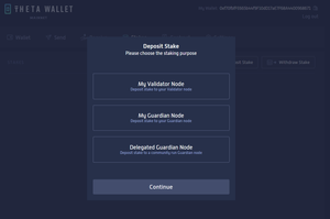 Theta 1-click delegated staking now live in the Theta Web Wallet